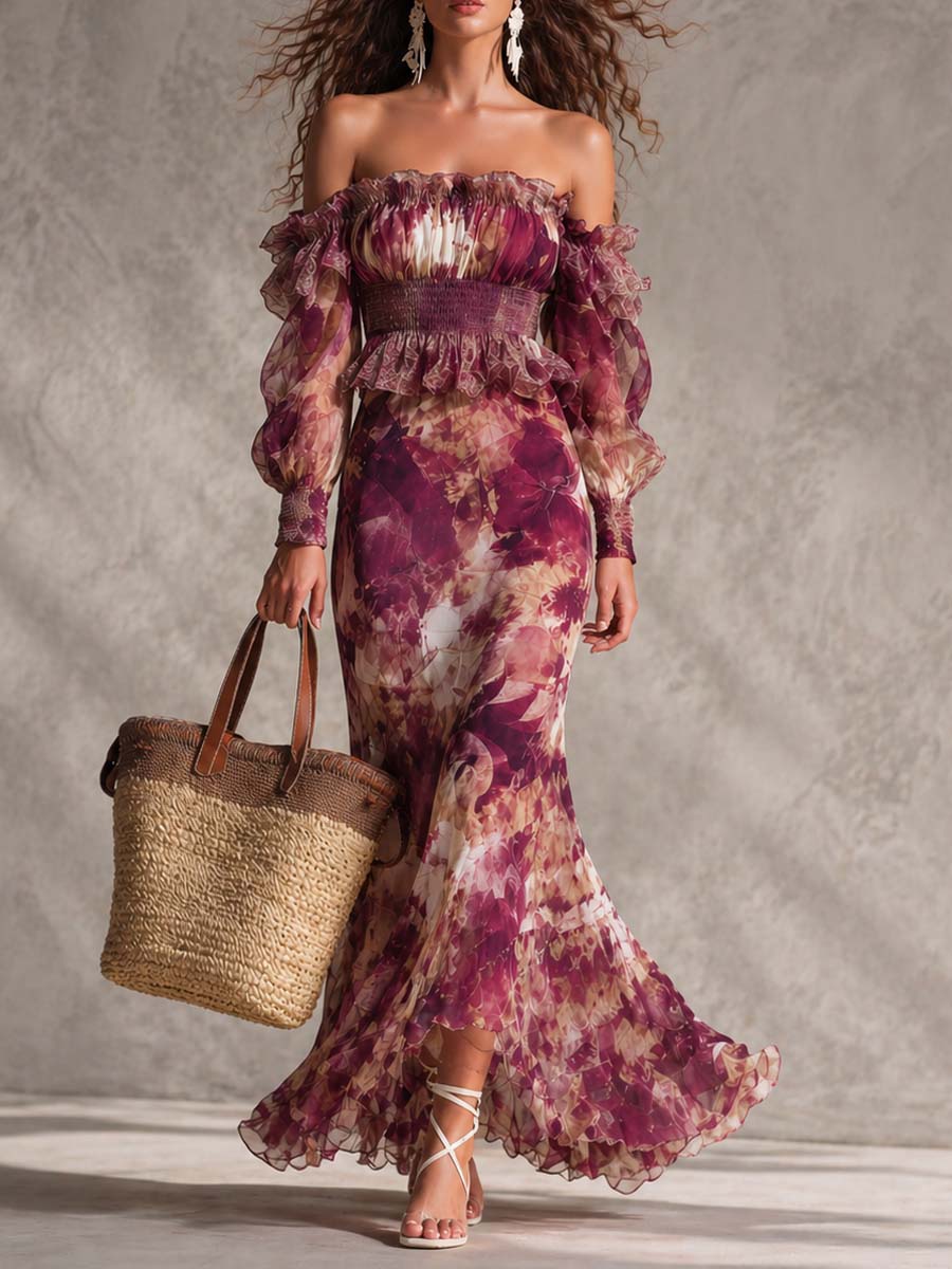Ava Chiffon Maxi Dress