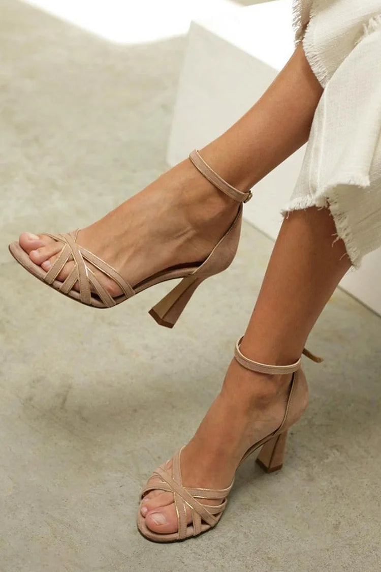 Hana | Peep-Toe Stiletto Heels