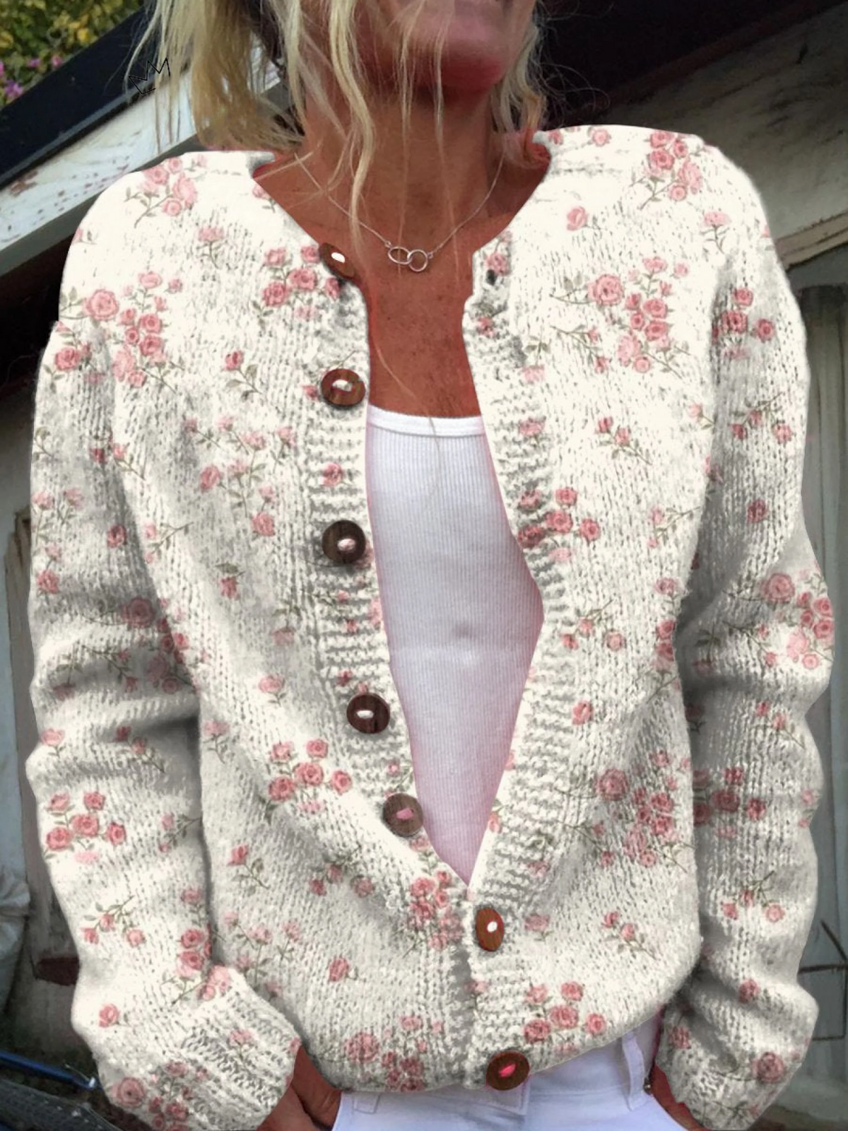 Evanthea | Vintage Floral Knit Cardigan