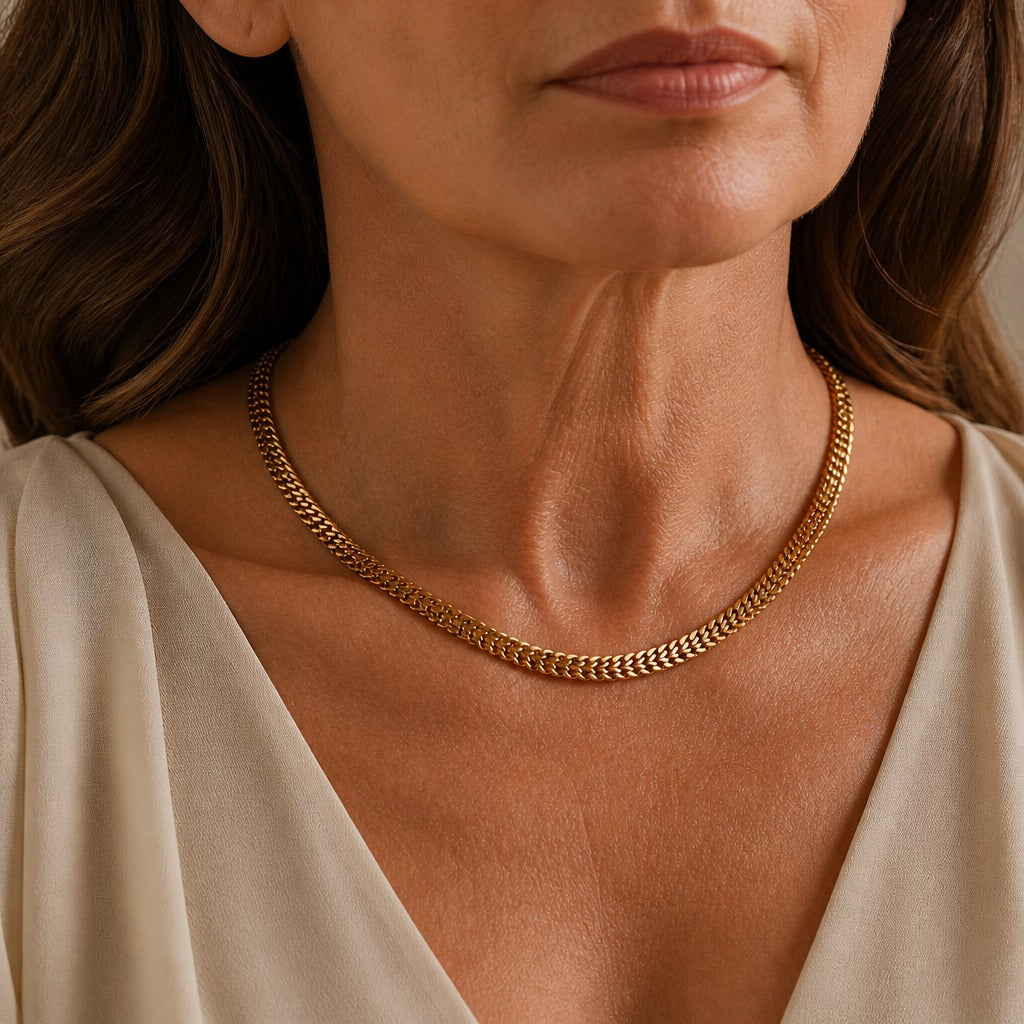 Elevated Gold Link Necklace
