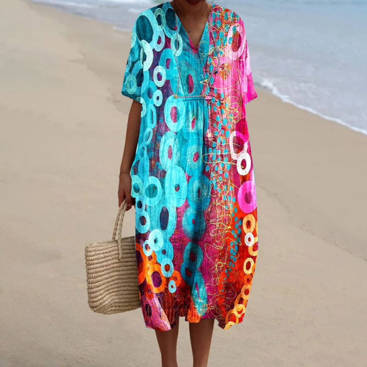 Amara | Vibrant Tie-Dye Summer Dress