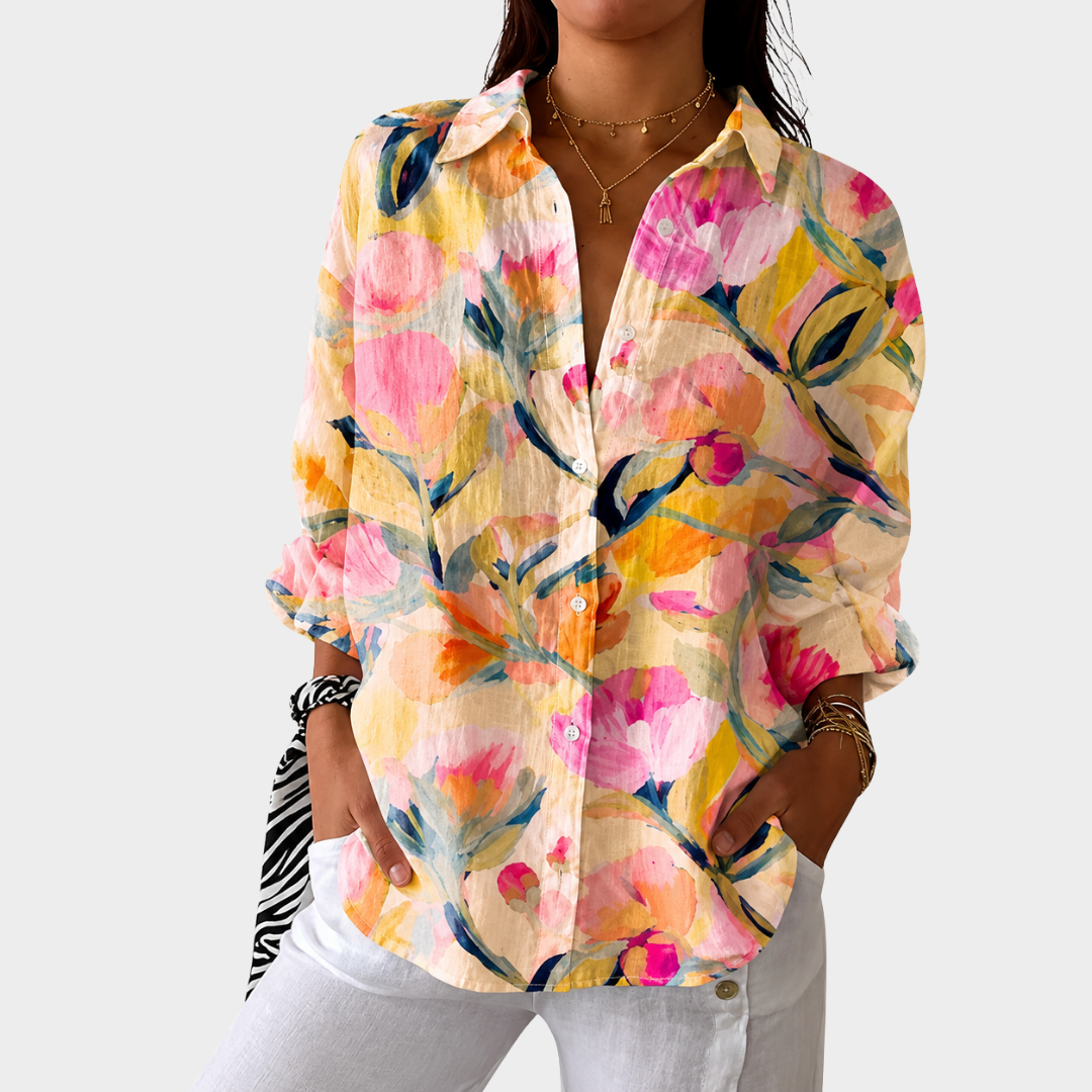 Valerie | Lightweight Colorful Printed Blouse