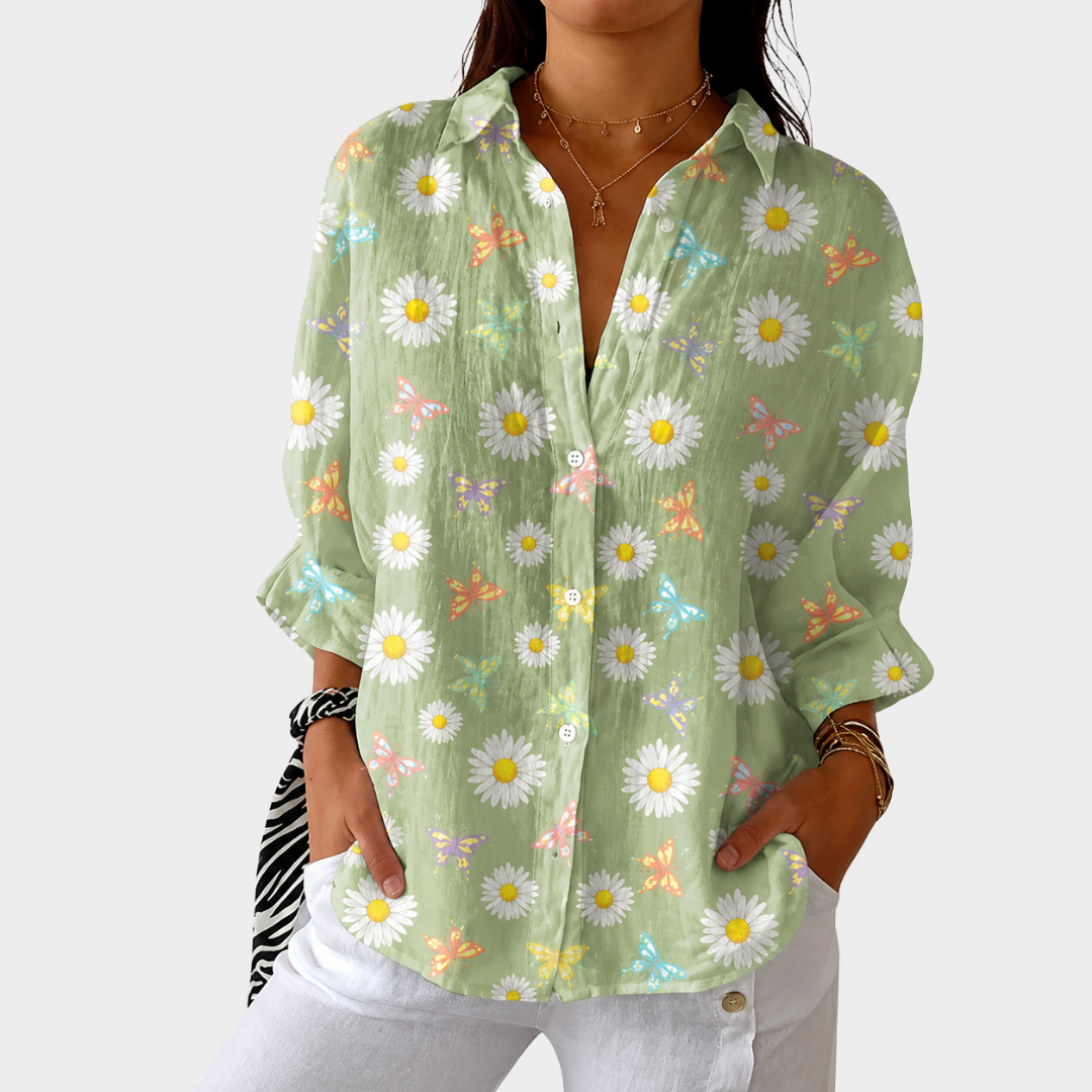 Heidi | Lightweight Colorful Printed Blouse