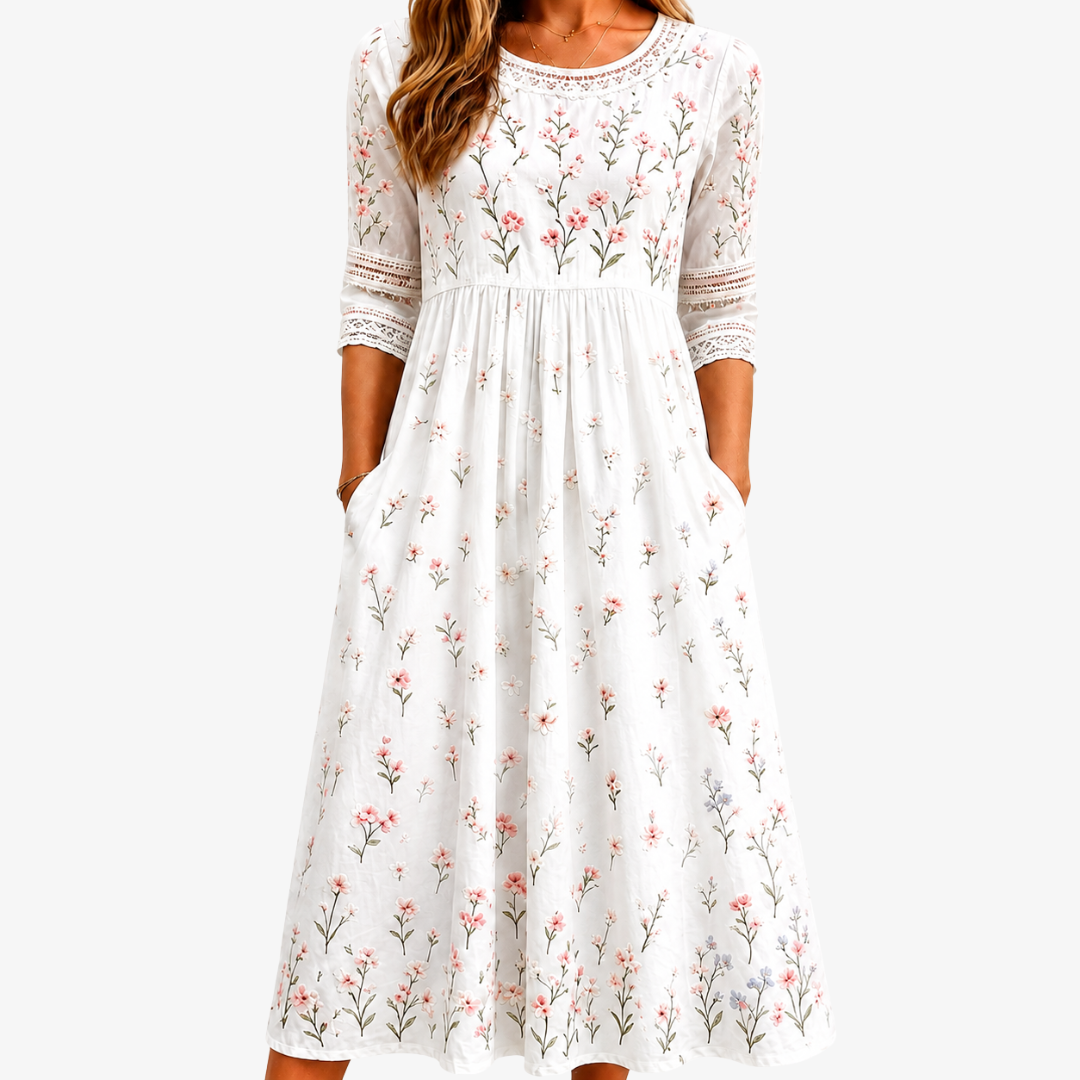 Whispering Wildflower Midi Dress