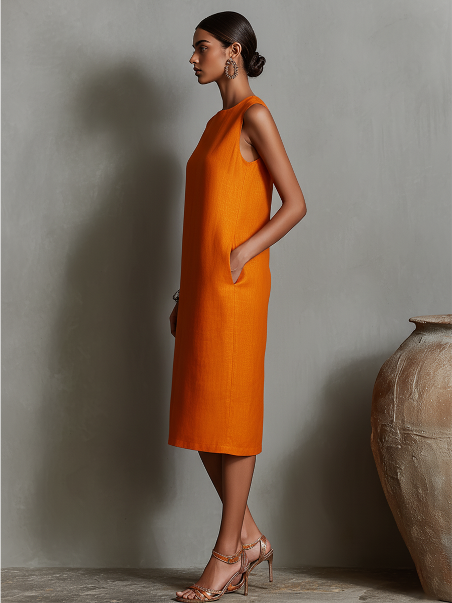 Women's Linen Shift Dress