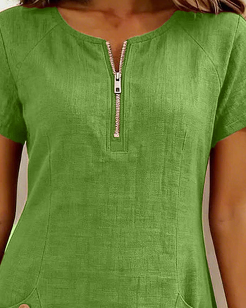 Vania - Dress with Zip Pocket