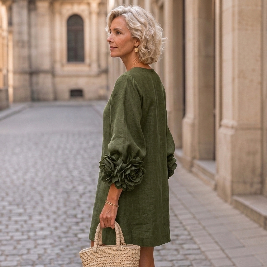 Floral Button-Down Mini Dress
