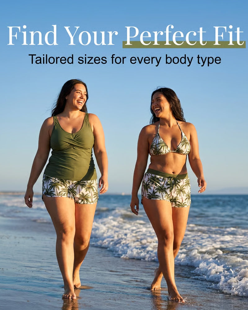Maren | Three-Piece Tankini Bikini and Cover-Up Set