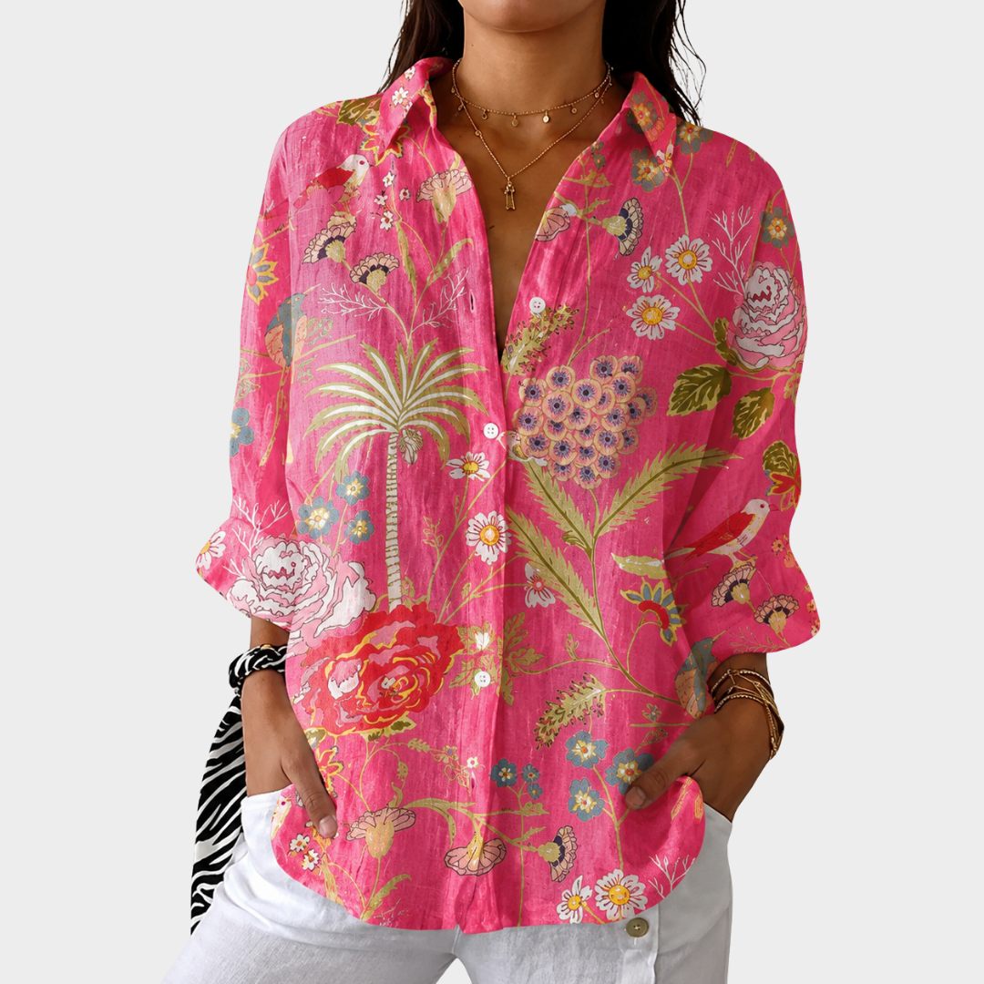 Camille | Lightweight Colorful Printed Blouse