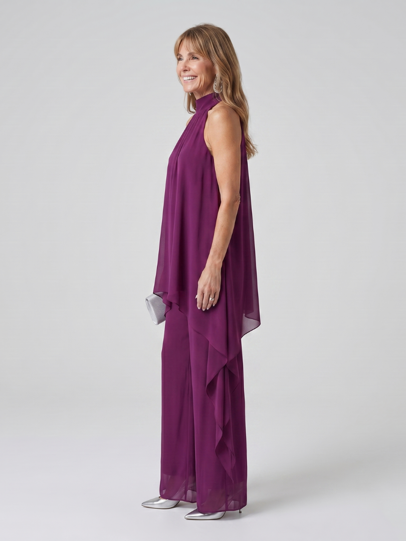 Bearim | Ensemble Tunique Asymétrique à Col Licou
