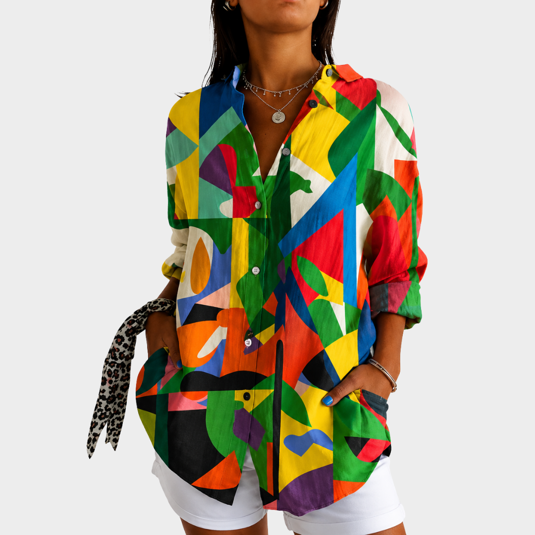 Ella | Color Splash Art Blouse
