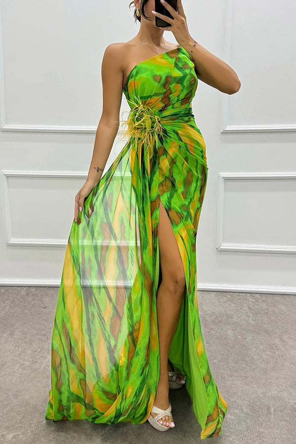 Peyton | Vibrant Draped Dress