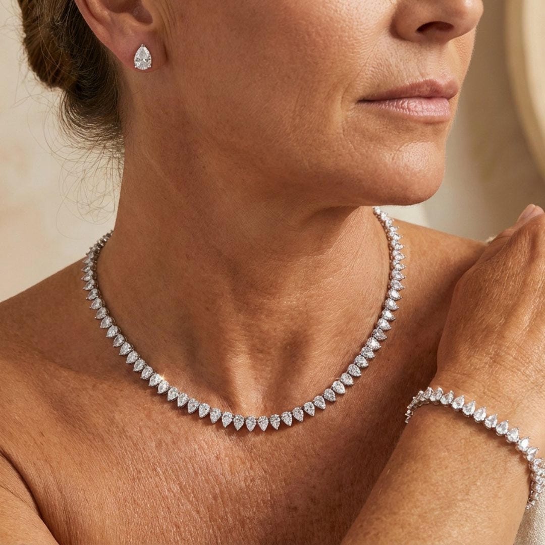 Cubic Zirconia Bridal Full Set