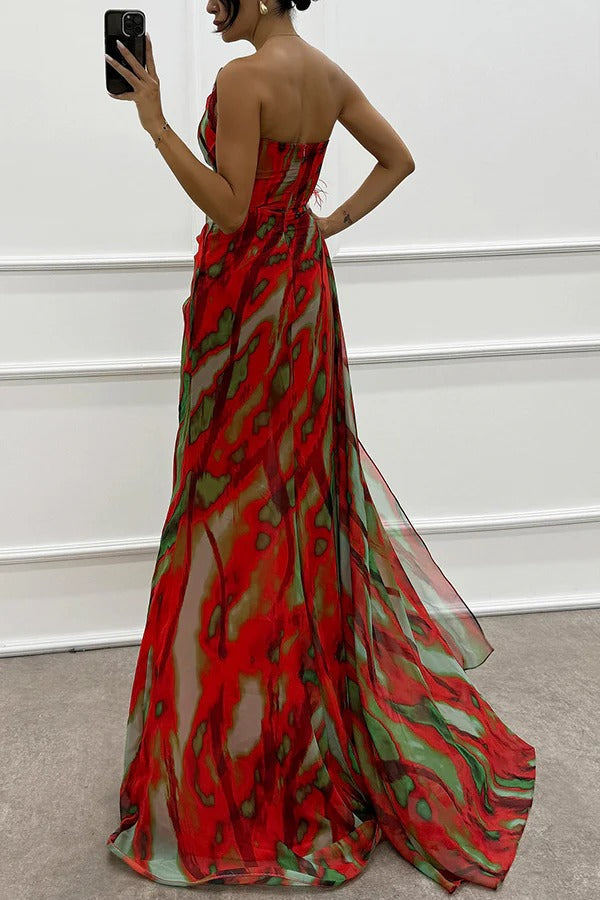 Peyton | Vibrant Draped Dress