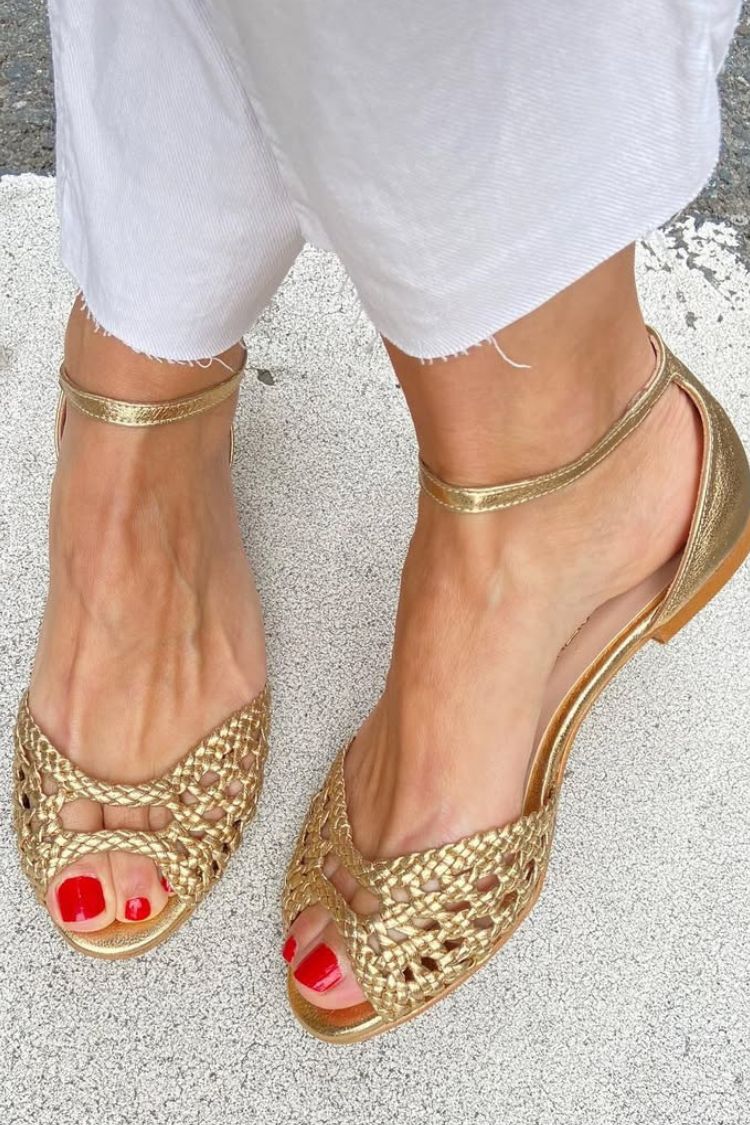 Lei | Woven Flat Sandals