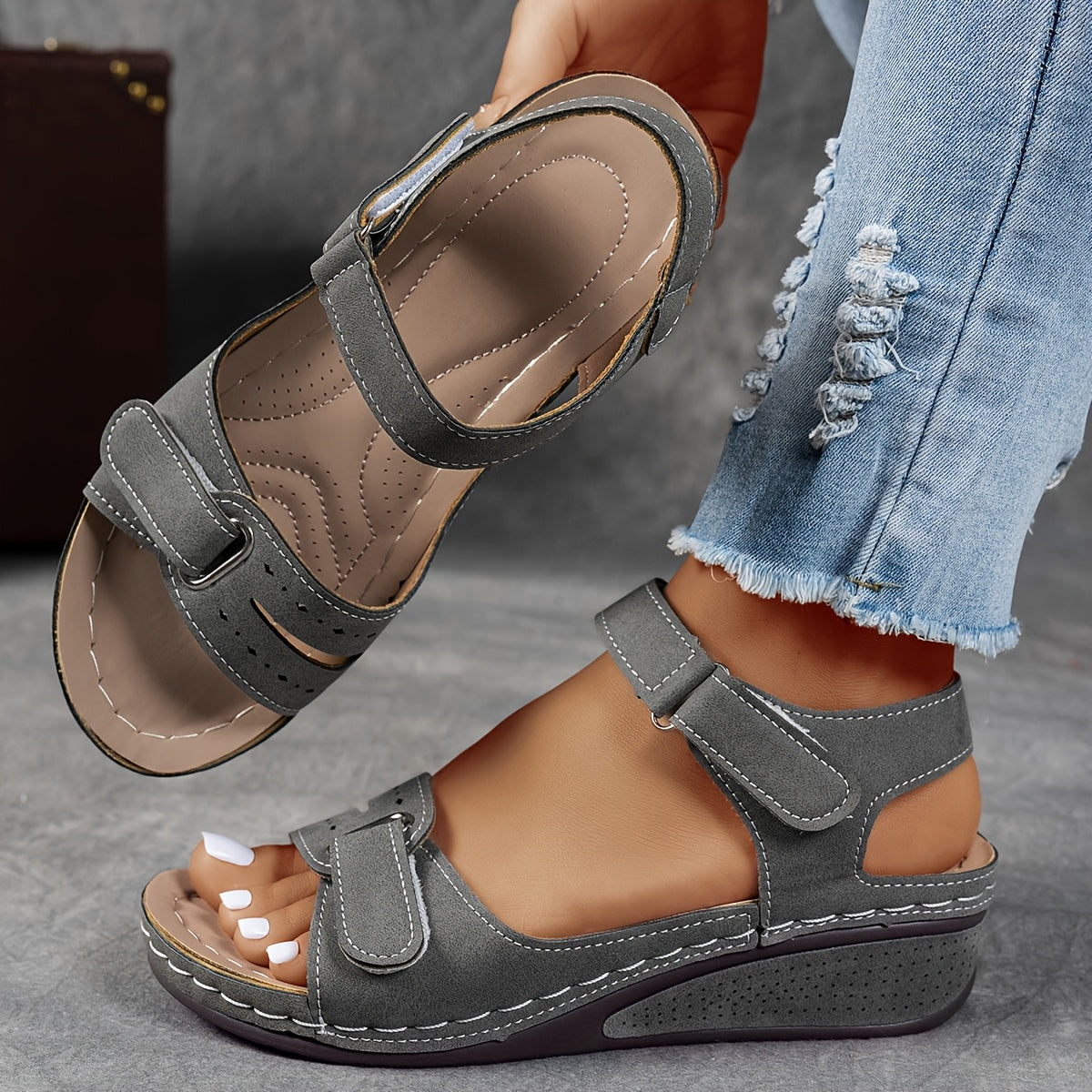 Mila | Comfort Adjustable Strap Sandals