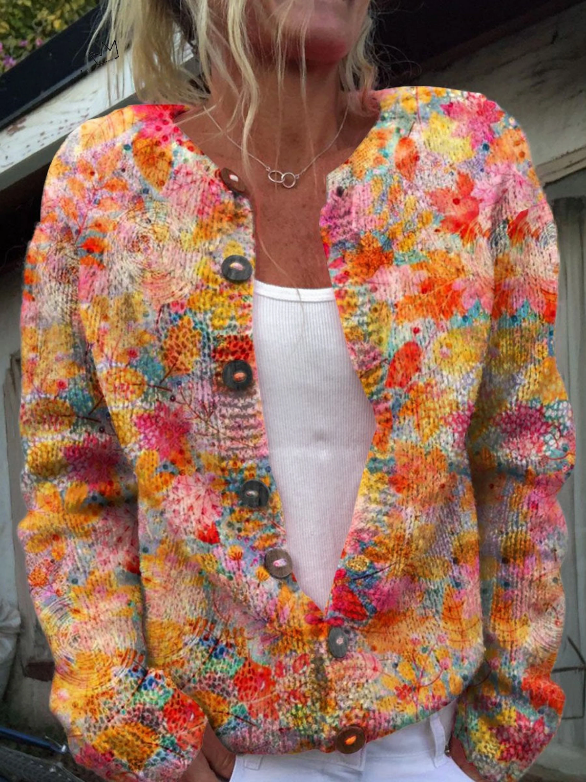 Helena | Vintage Knit Cardigan Sweater