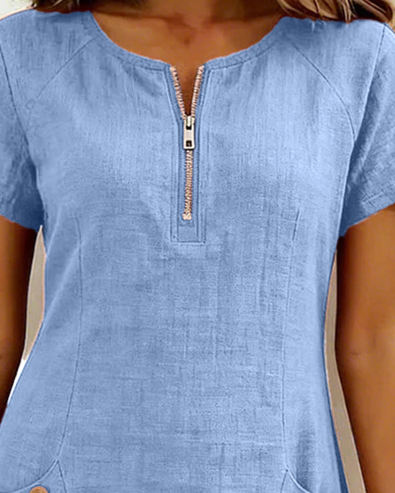 Vania - Dress with Zip Pocket