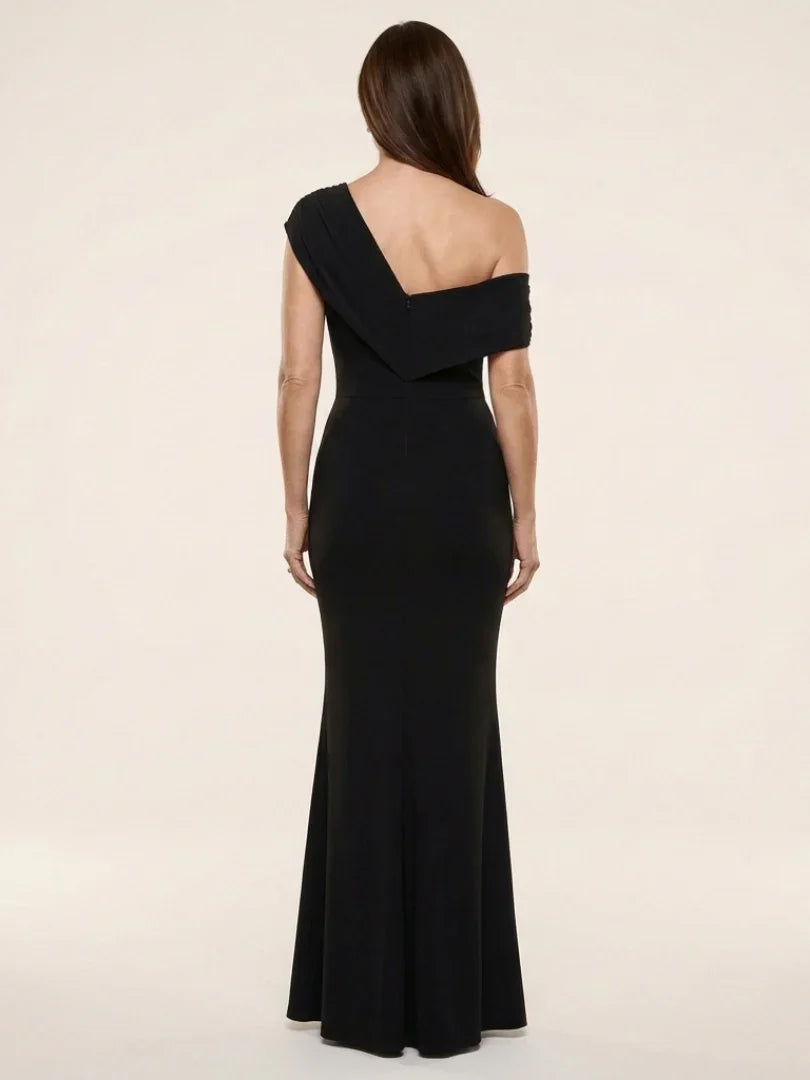 Calista | Robe longue drapée asymétrique