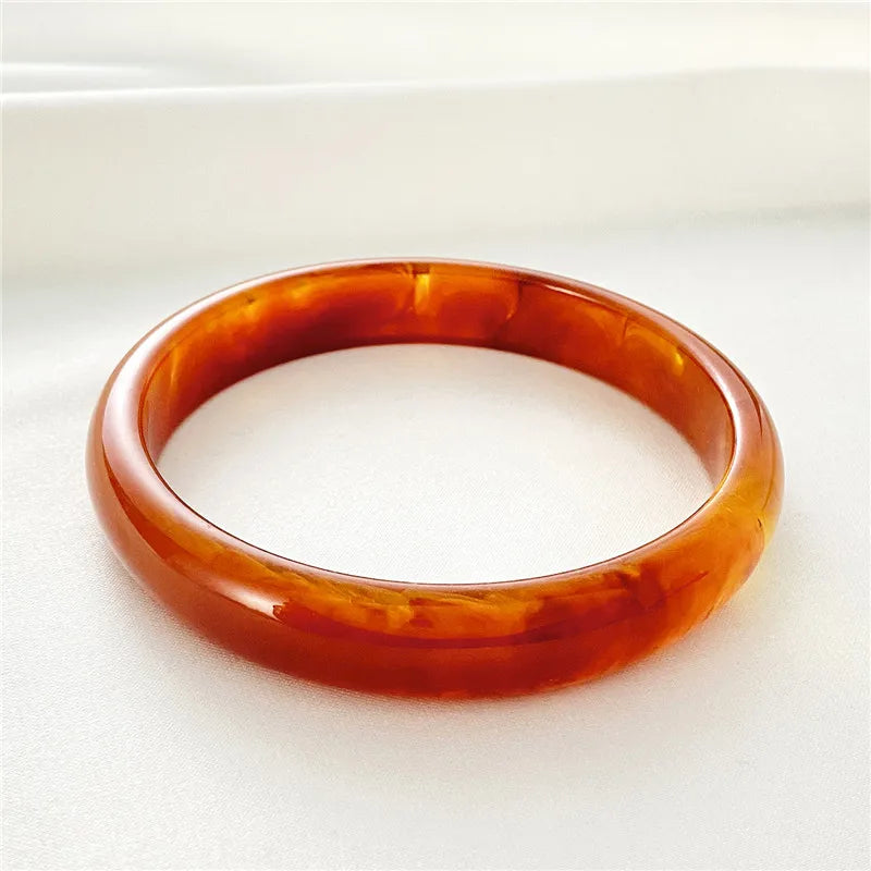 Semi-Transparent | Acrylic Bangle Bracelet