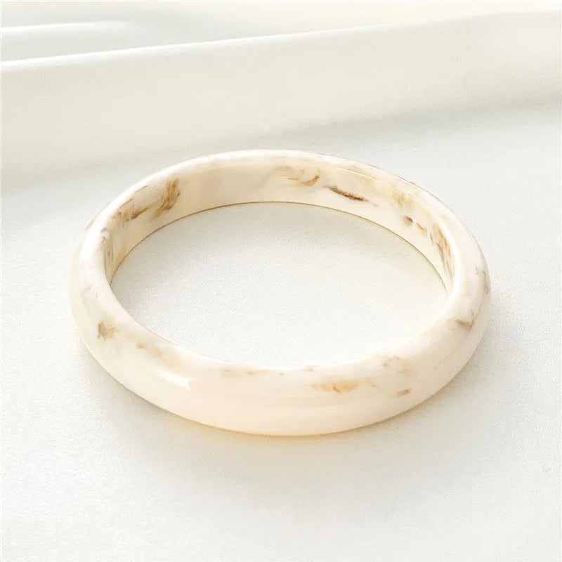 Semi-Transparent | Acrylic Bangle Bracelet