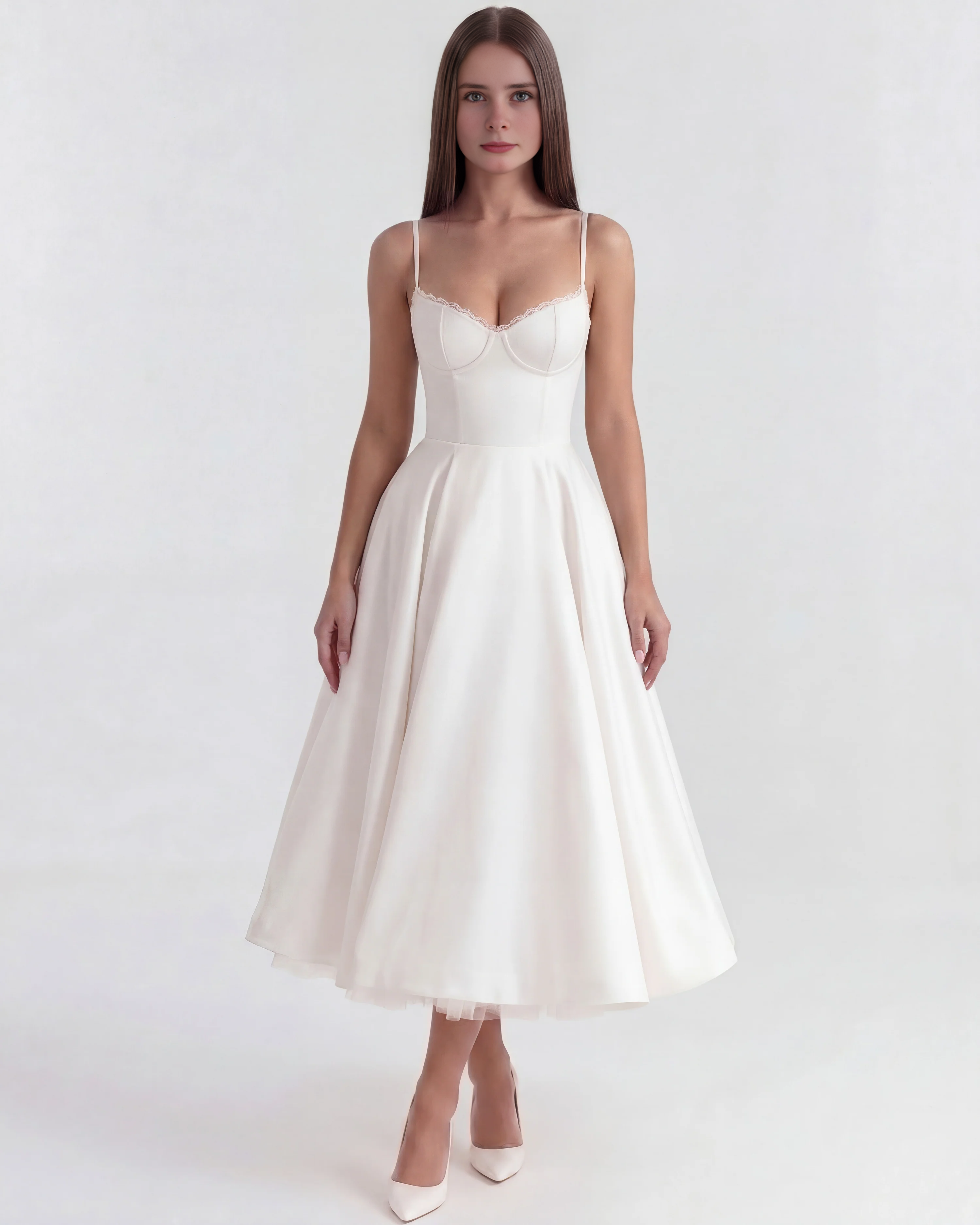 Althea | Robe Midi Blanche