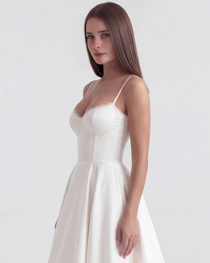 Althea | Robe Midi Blanche