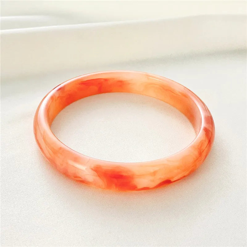Semi-Transparent | Acrylic Bangle Bracelet