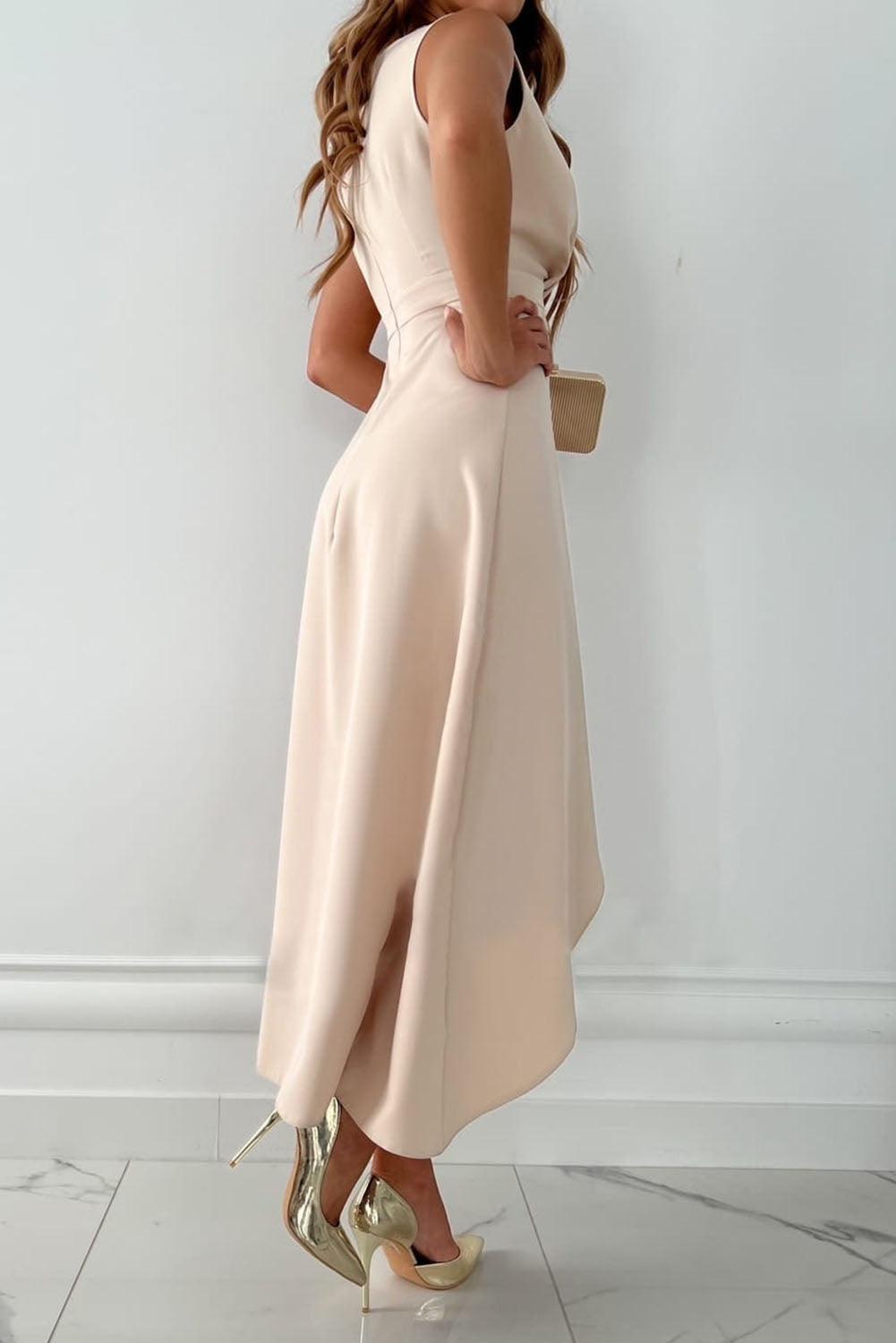 Eleanora | V-Neck Wrap Midi Dress