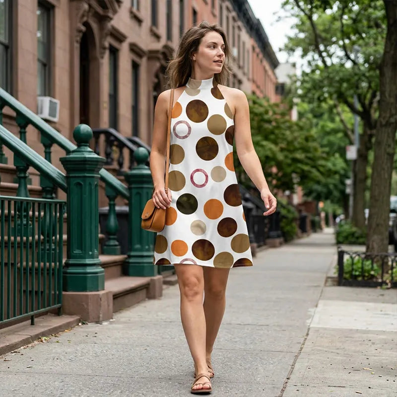 Aurora | Tie-Neck A-Line Dress