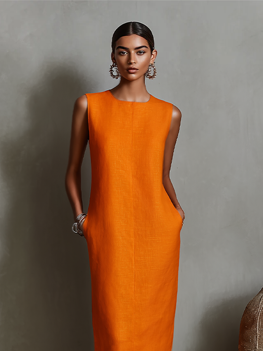 Women's Linen Shift Dress