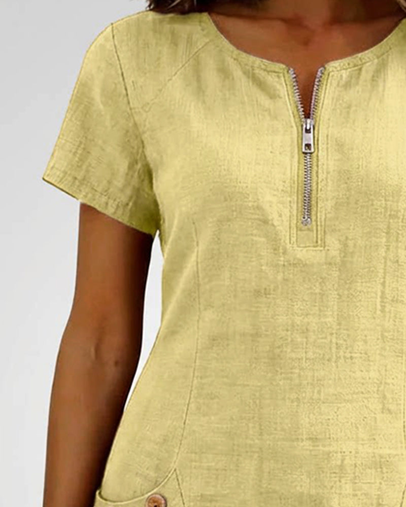 Vania - Dress with Zip Pocket