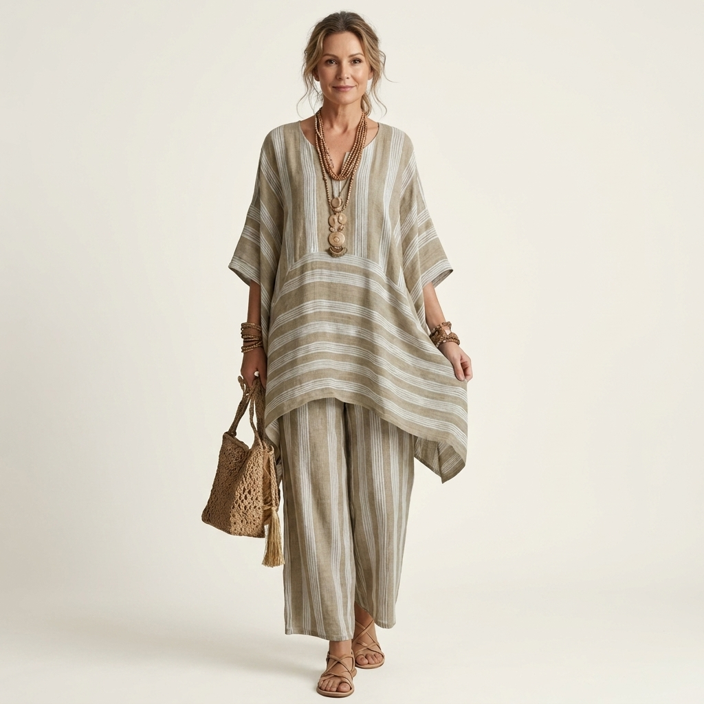 Kiara | Striped Two-Piece Casual Set