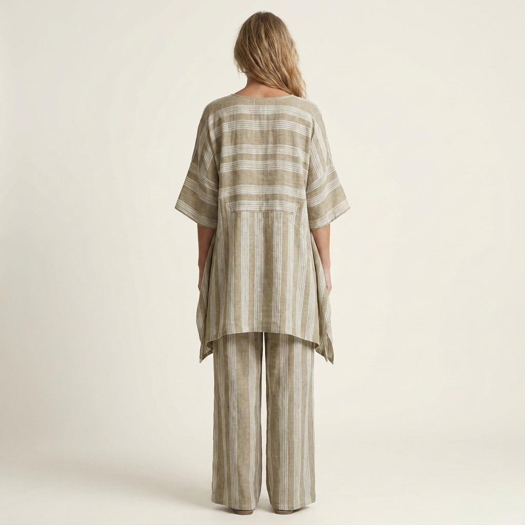 Kiara | Striped Two-Piece Casual Set