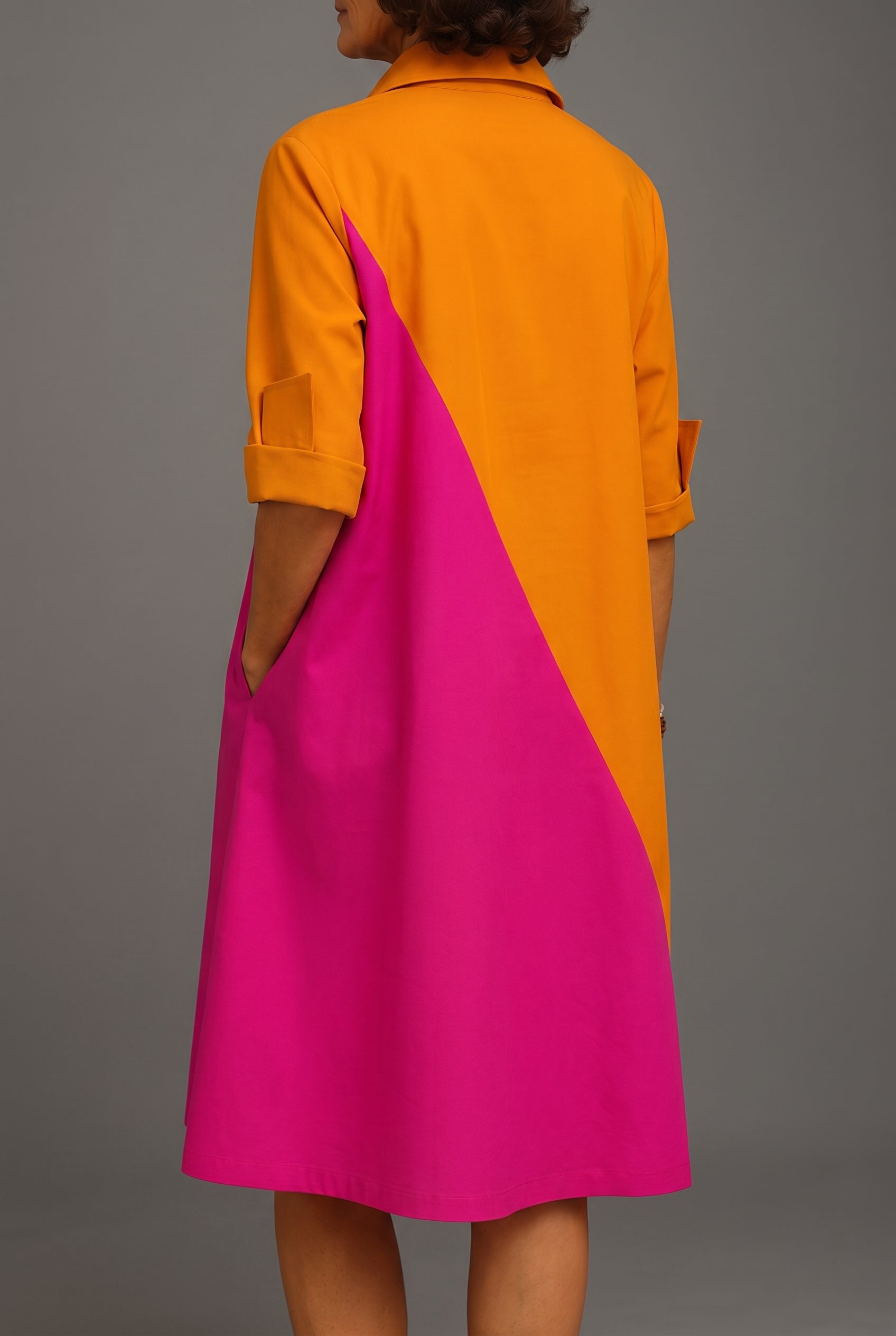 Sabrina - Stylish Cotton Midi Dress