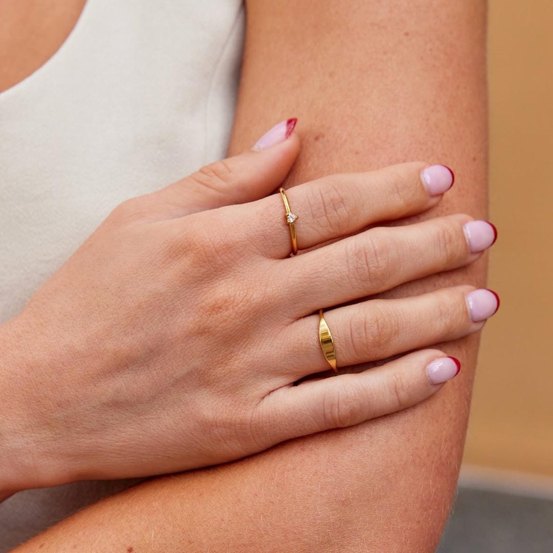 Love Crystal Heart Ring