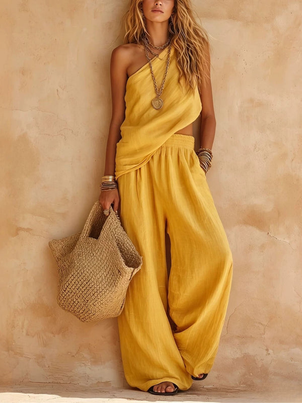 Ariana | One-Shoulder Two-Piece Set