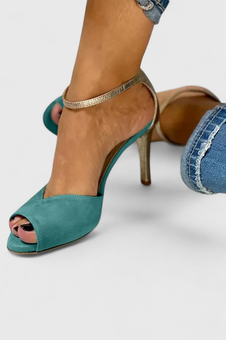 Nolavie | Sophisticated Block Real Leather Heels