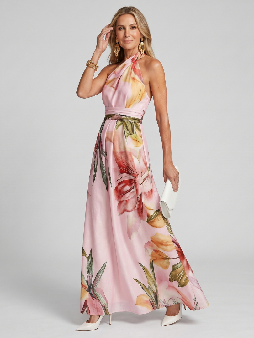 Hester | Robe longue dos-nu fluide