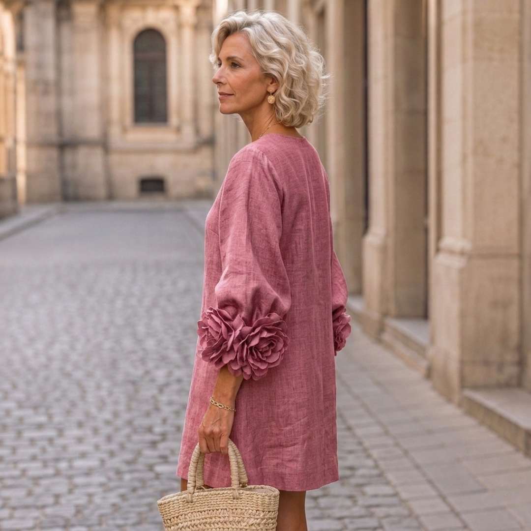 Floral Button-Down Mini Dress