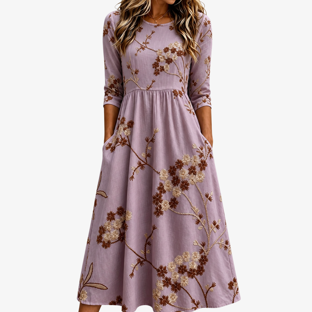 Heather Meadow Floral Dress