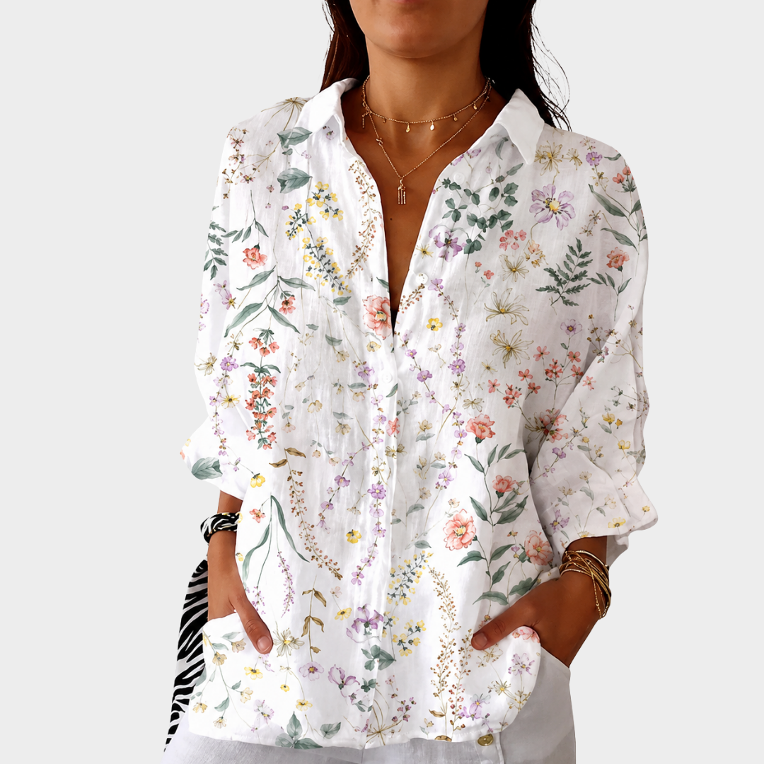Ariana | Light Colorful Blouse with Print