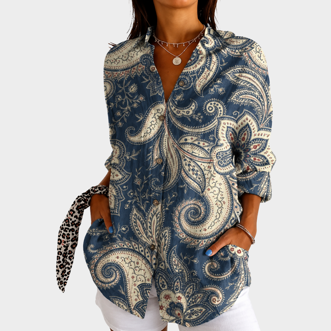 Layla | Lightweight Colorful Printed Blouse