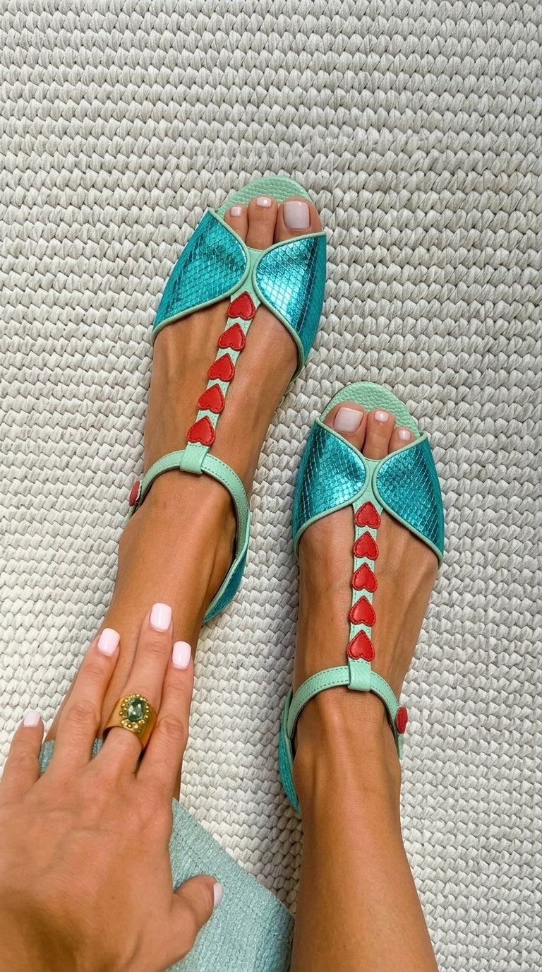 Iza | Low Peep-Toe Sandals