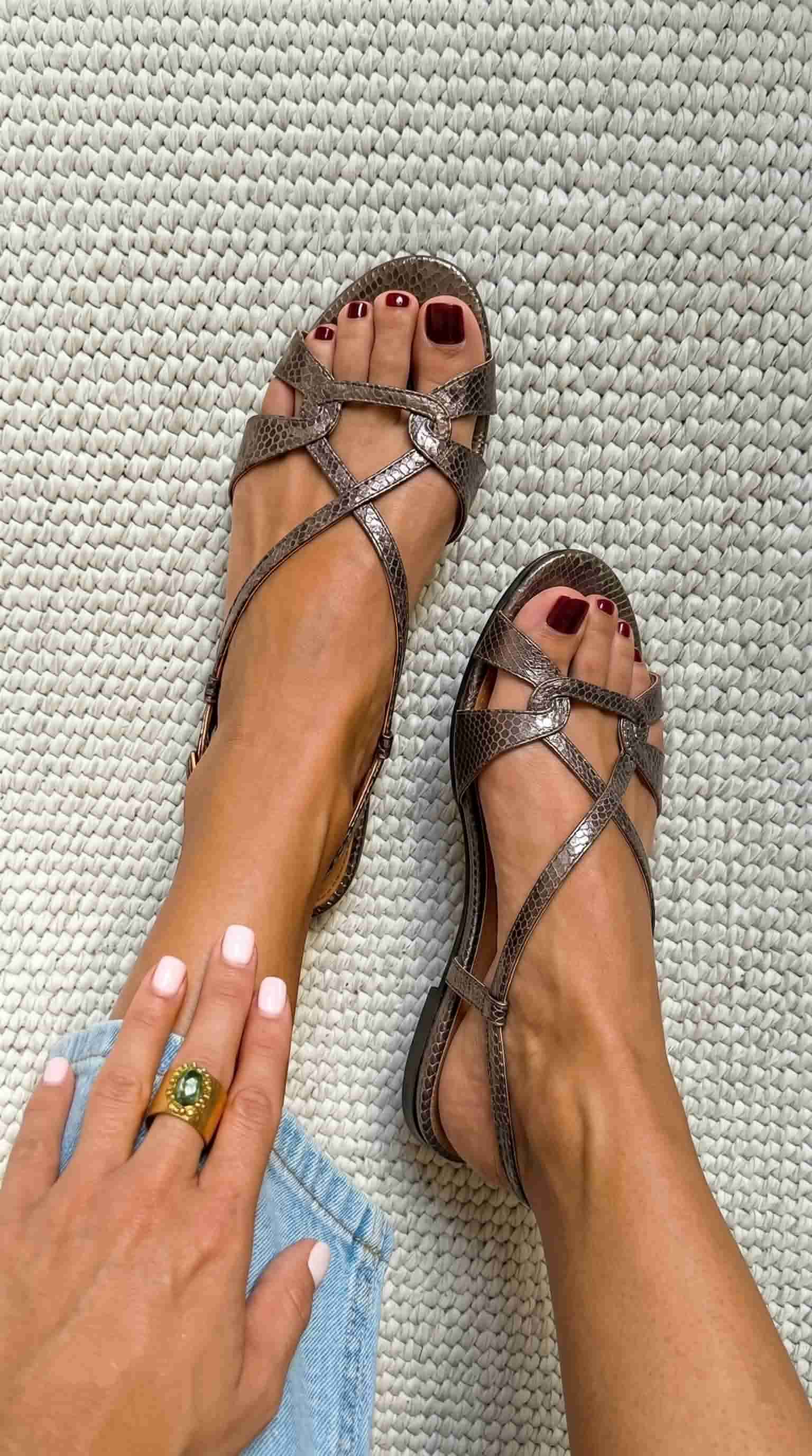 Geela | Slingback Flat Sandals