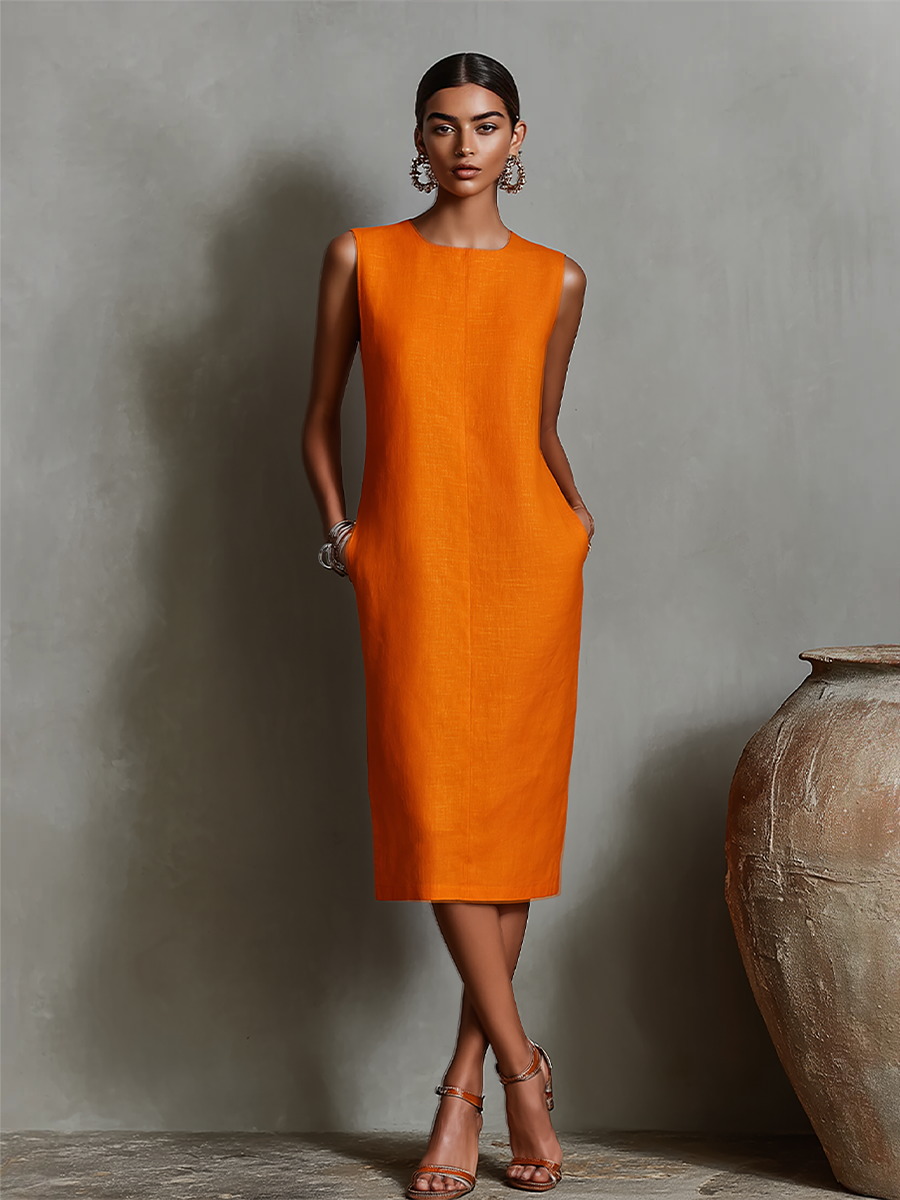 Women's Linen Shift Dress
