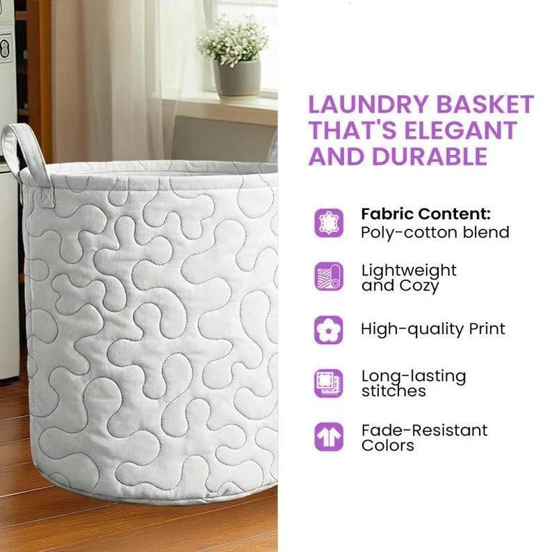 Camping Vibe Quilted Laundry Basket LD04
