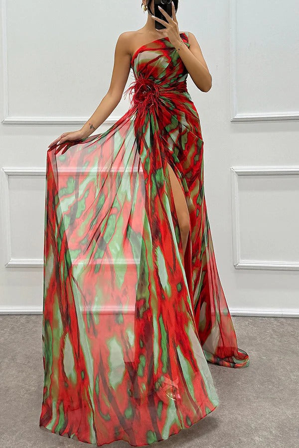 Peyton | Vibrant Draped Dress