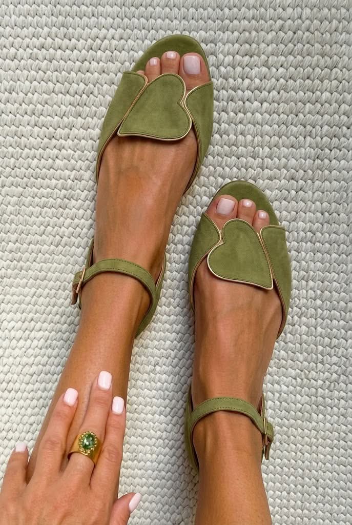 Ilya | Heart Strap Sandals