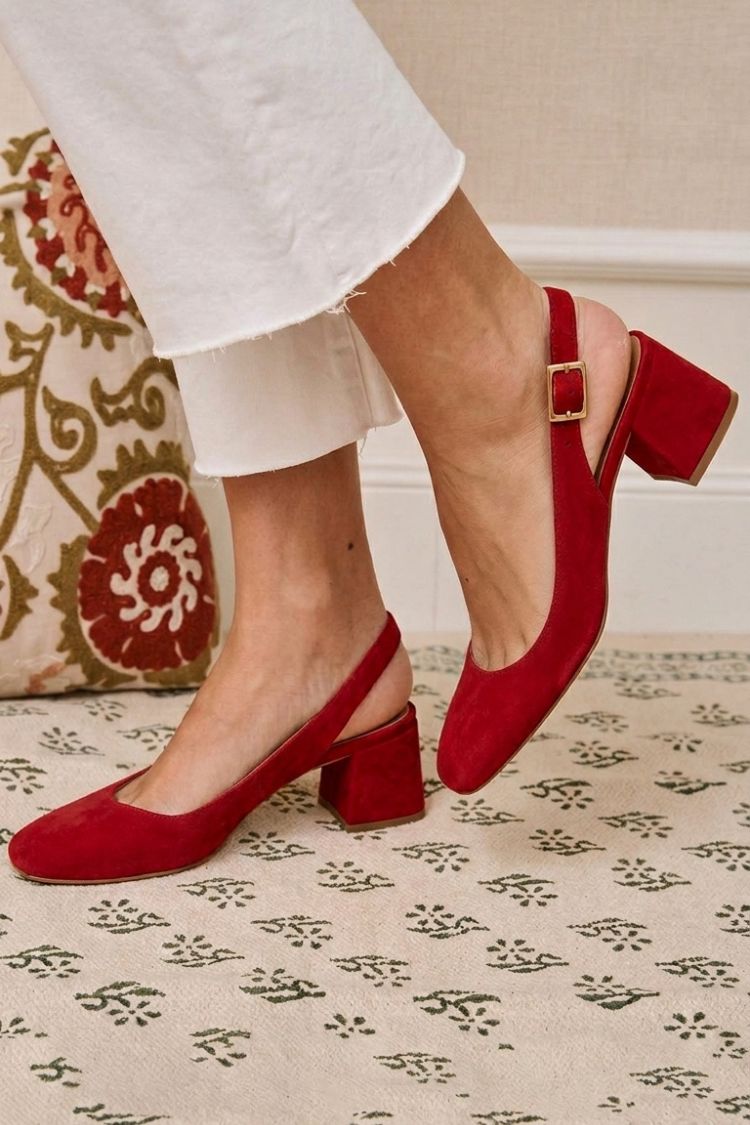 Rica | Chunky Slingback Heels